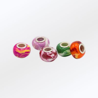 charm bead made from flowers