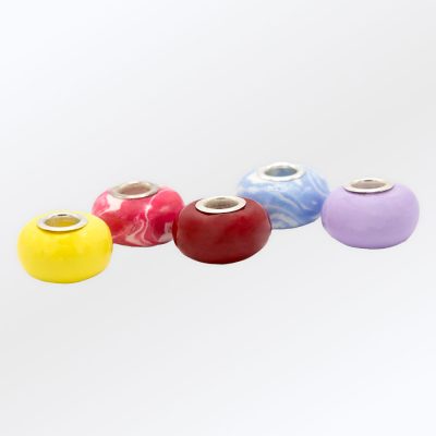 charm bead made from flowers