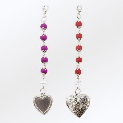 Keepsake Locket made with beads from flowers